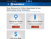 Tablet Screenshot of policegrantshelp.com